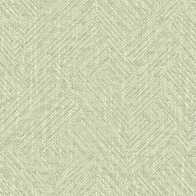 Pale moss-green fabric with a fine woven zigzag chevron texture