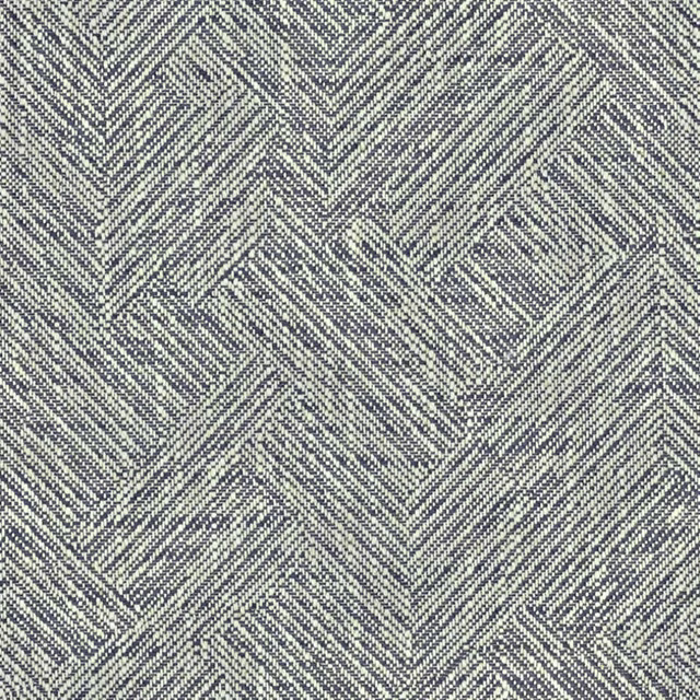 Muted ocean blue-lilac woven fabric with a fine geometric trellis and diagonal texture