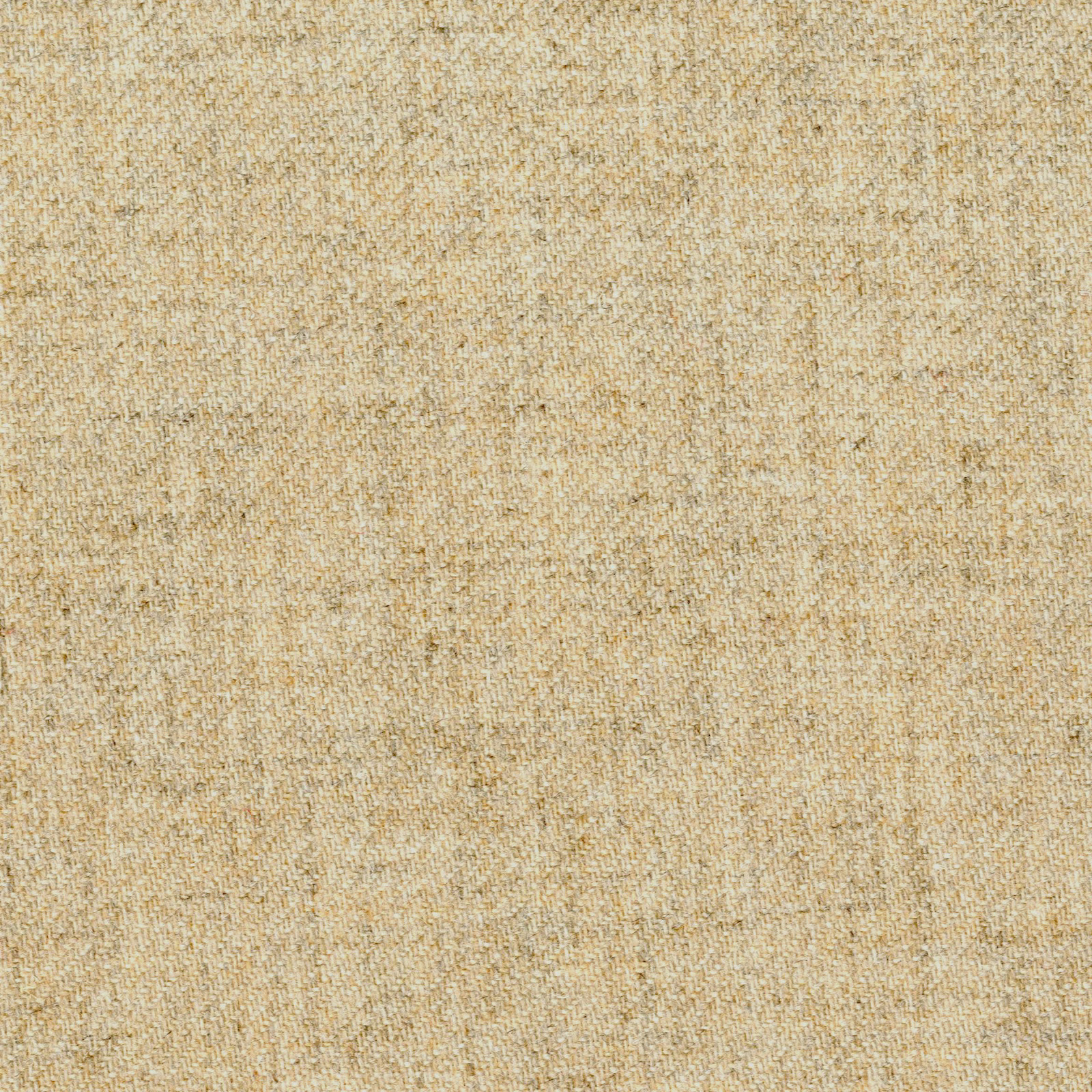 Close-up of warm oatmeal-beige fabric with fine tan flecked woven texture