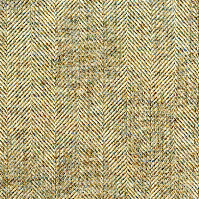 Cream herringbone weave with olive, tan and charcoal flecks
