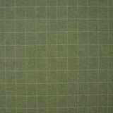 Muted olive-green woven plaid with fine yellow windowpane lines