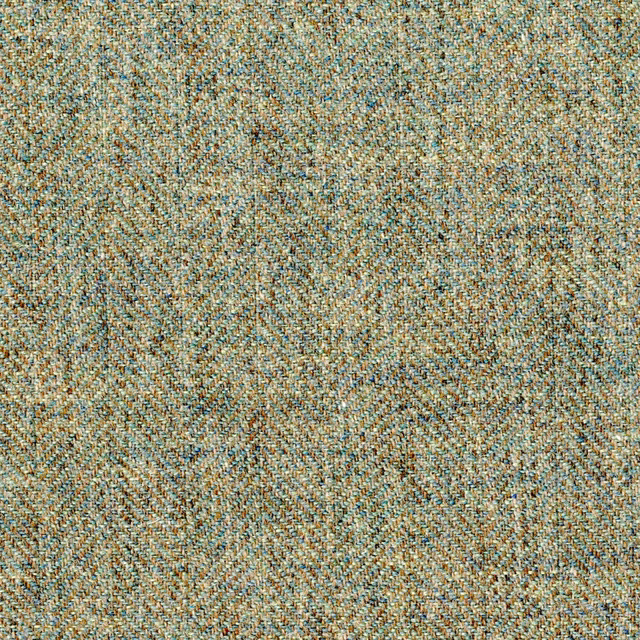Close-up of muted aqua-teal woven fabric with cream and warm brown flecks
