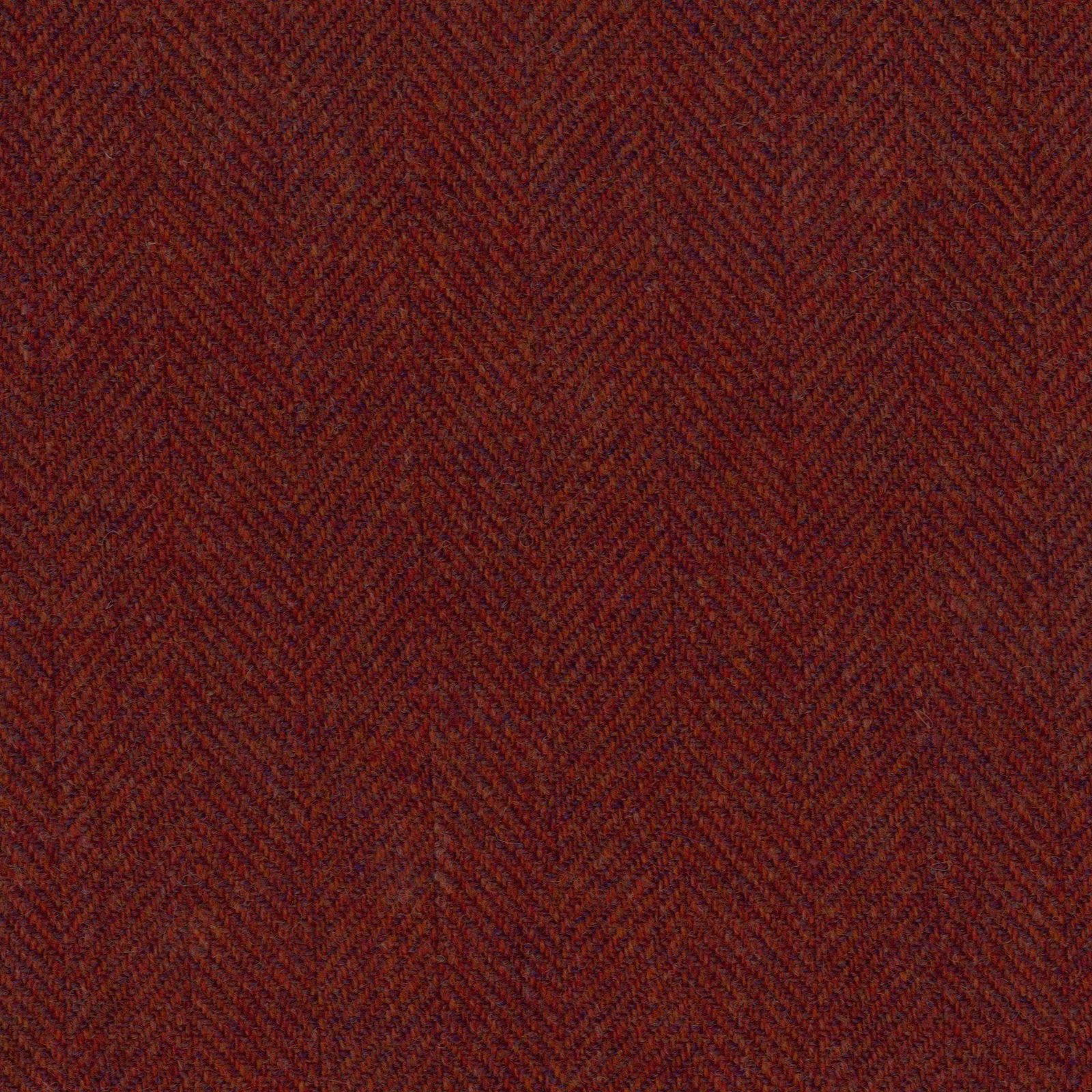 Dark oxblood-brown fine herringbone weave with softly varied texture