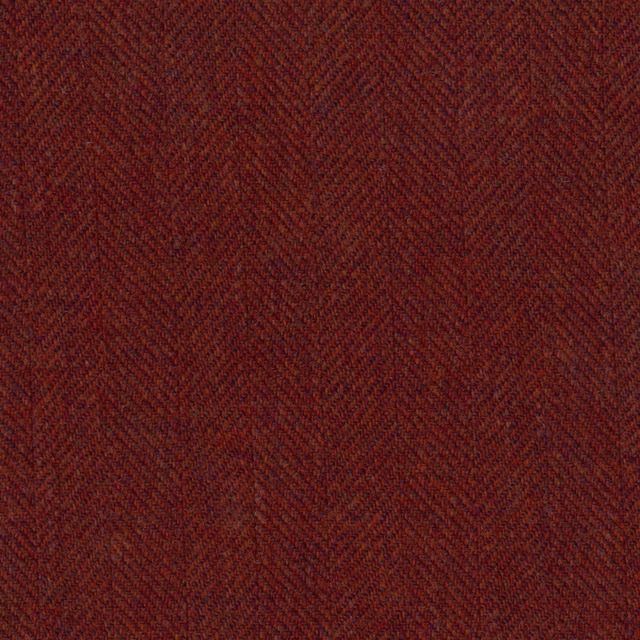 Dark oxblood-brown fine herringbone weave with softly varied texture