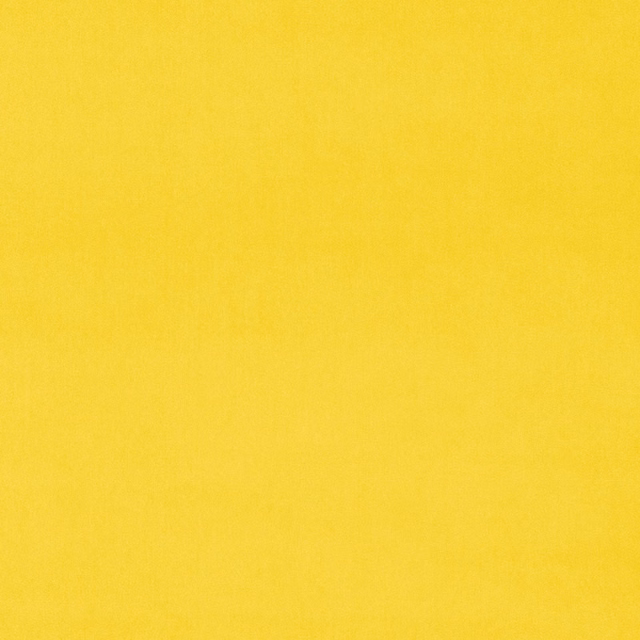 Bright citrus yellow plain velvet swatch with a soft, even pile