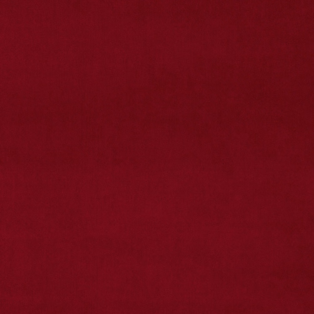Deep crimson plain velvet swatch with a soft, lustrous pile