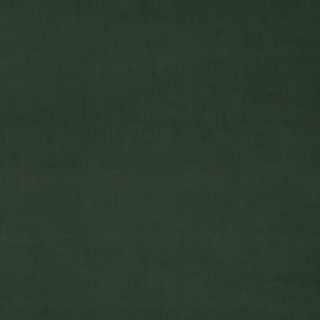 Deep evergreen velvet swatch with a smooth plain pile