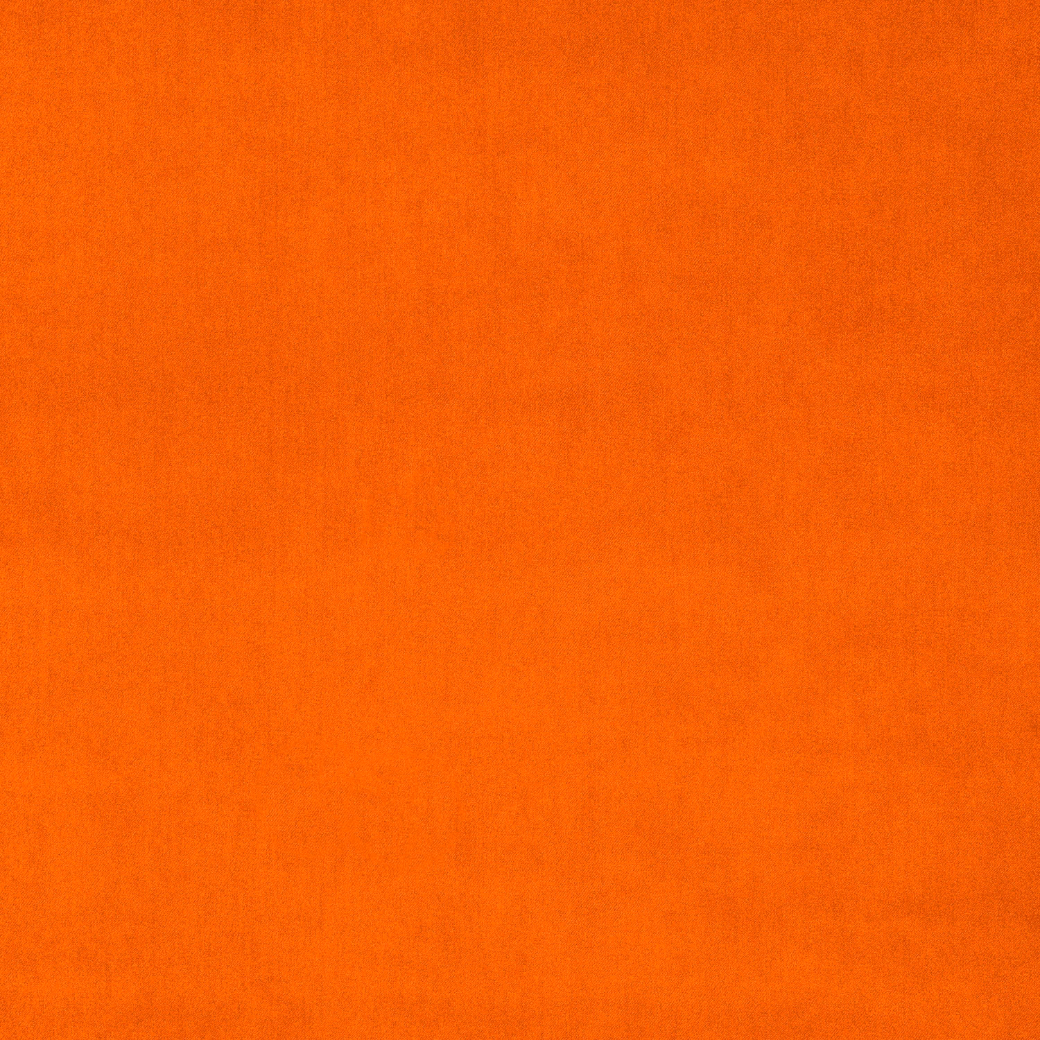 Bright burnt orange plain velvet swatch with a soft, even pile