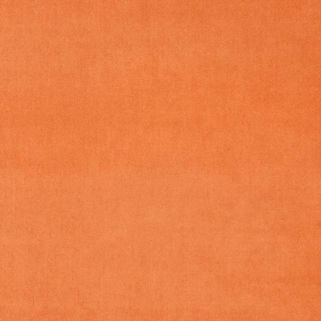 Solid papaya orange velvet swatch with a smooth, softly lustrous finish