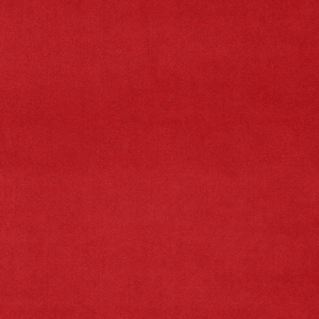 Solid pillarbox red velvet swatch with a soft directional sheen