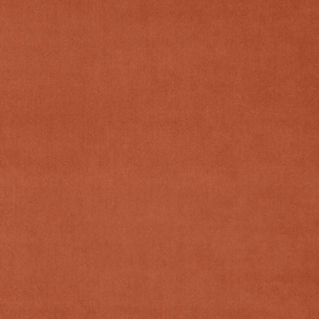 Solid sienna terracotta velvet swatch with a soft matte sheen