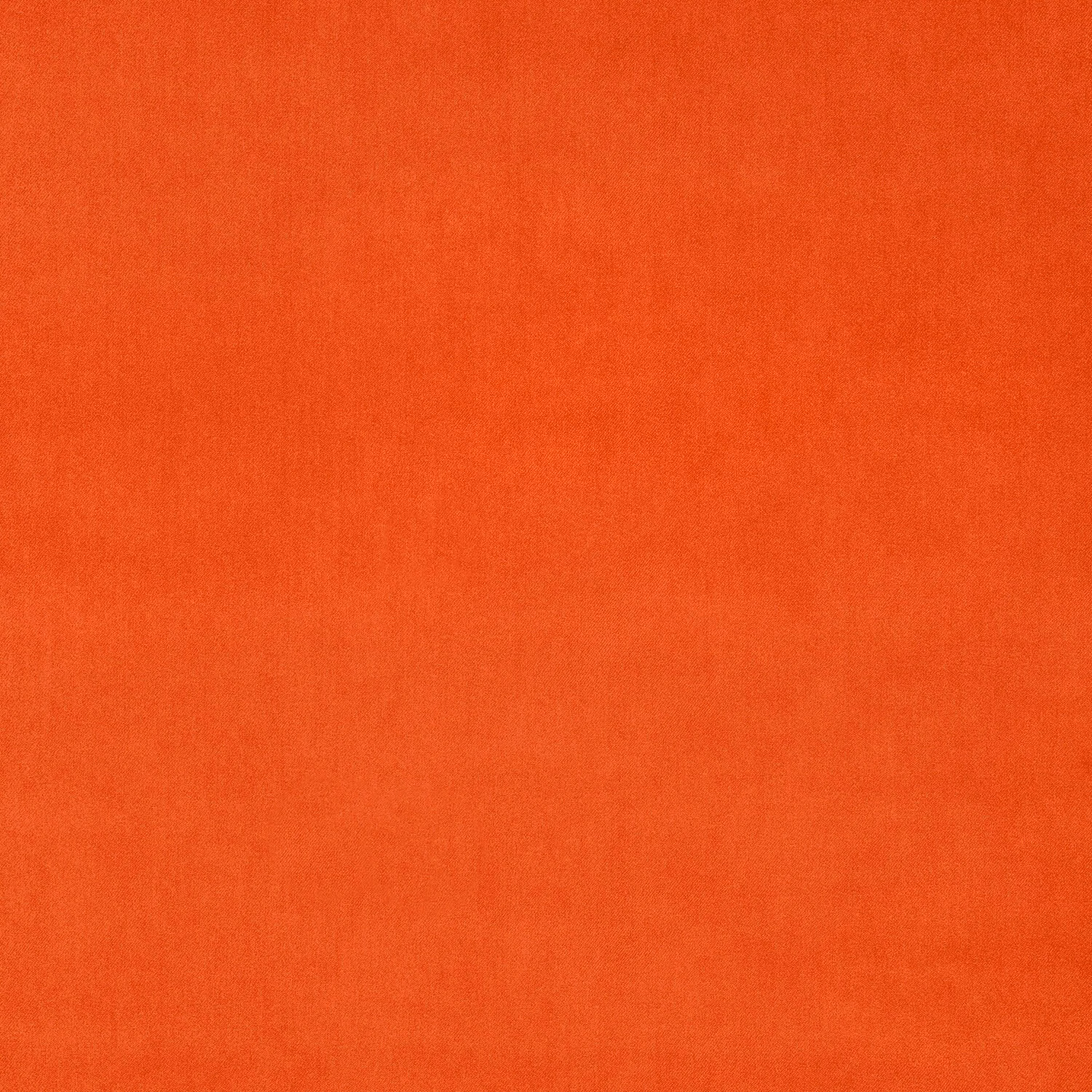 Close-up of vivid orange plain velvet with a soft, dense pile