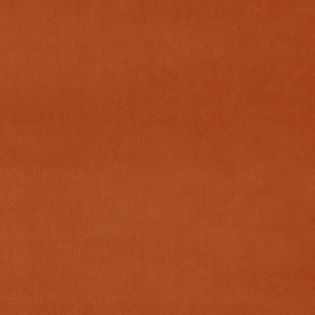 Solid terracotta velvet swatch with a soft, matte pile and warm earthy tone