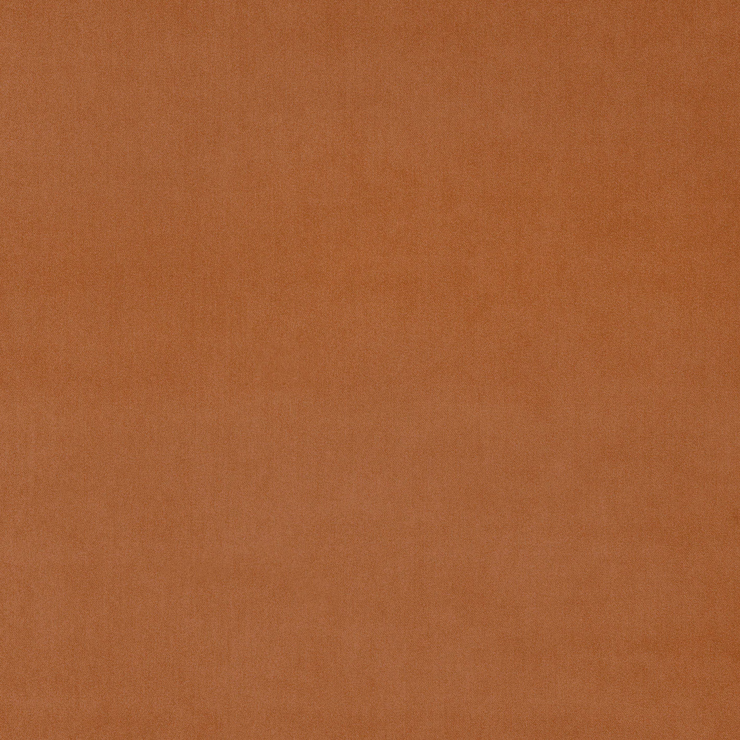 Plain turmeric velvet swatch with warm orange-brown tone and soft pile