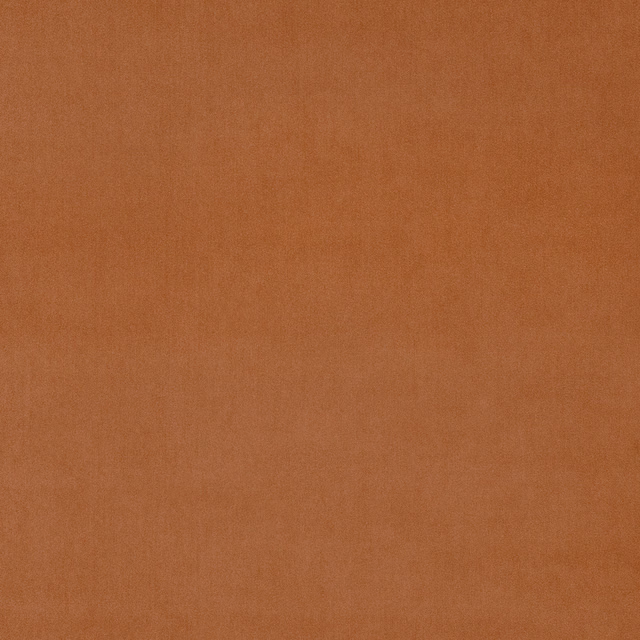 Plain turmeric velvet swatch with warm orange-brown tone and soft pile