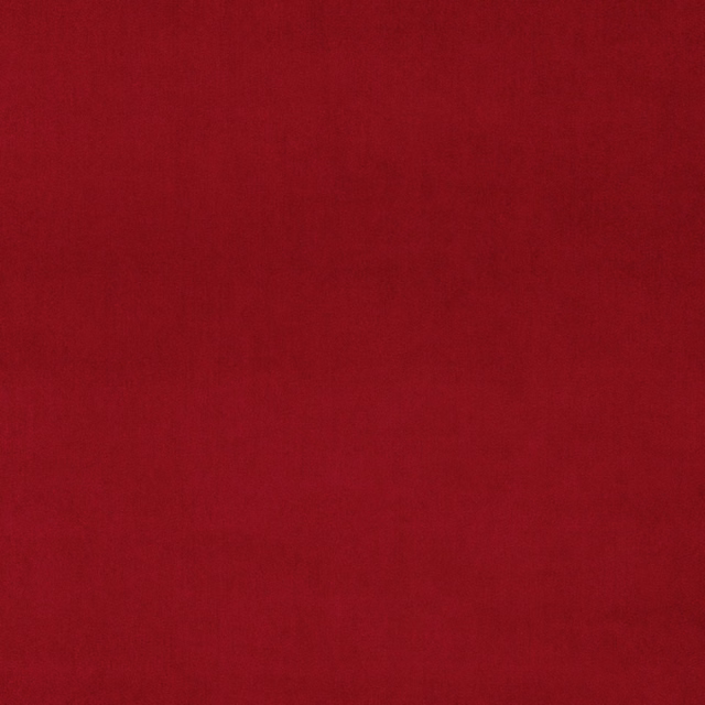 Deep vermillion red velvet fabric with a smooth, dense pile
