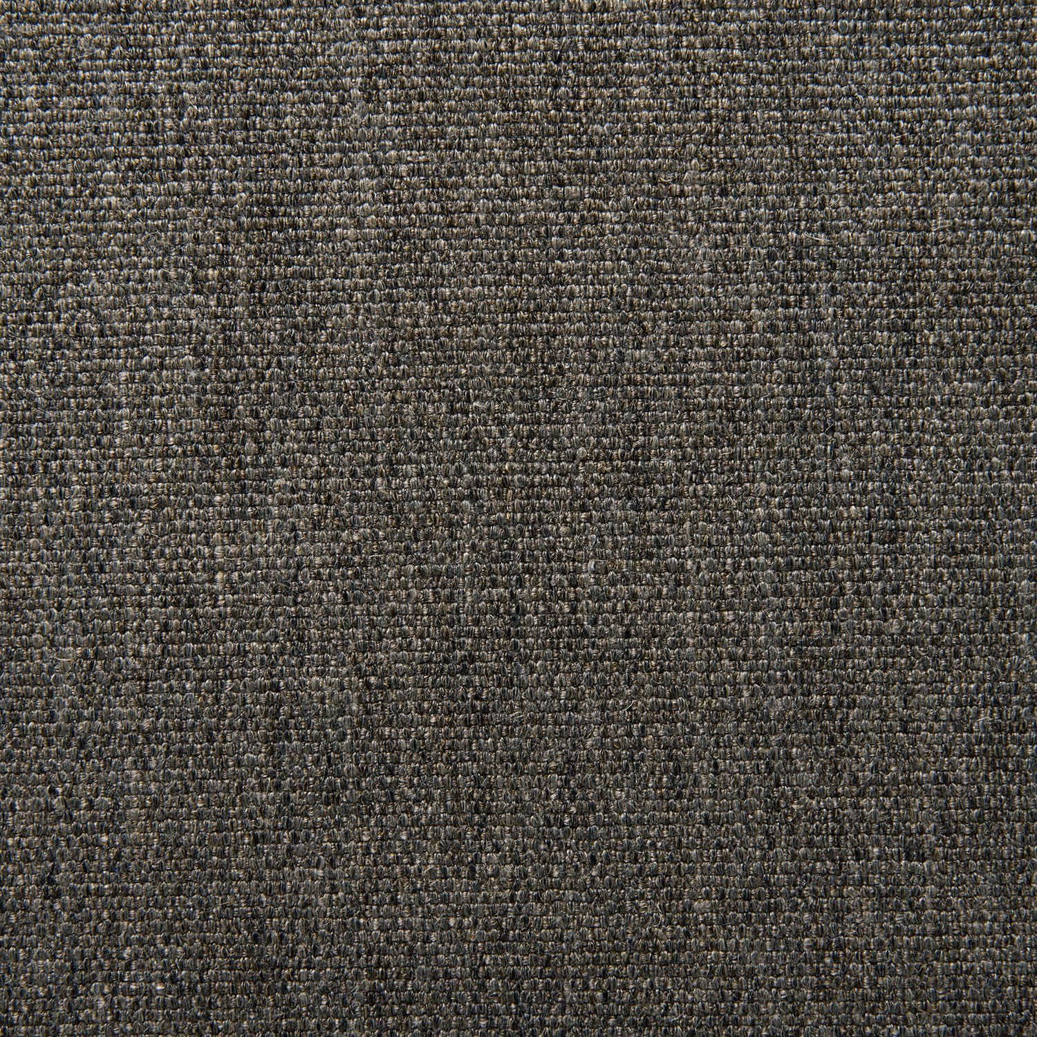 Deep charcoal grey plain weave with flecked, tactile linen-like texture