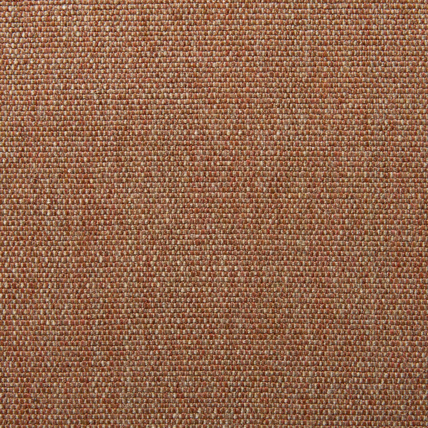 Close-up of warm red ochre plain weave with taupe and russet flecks