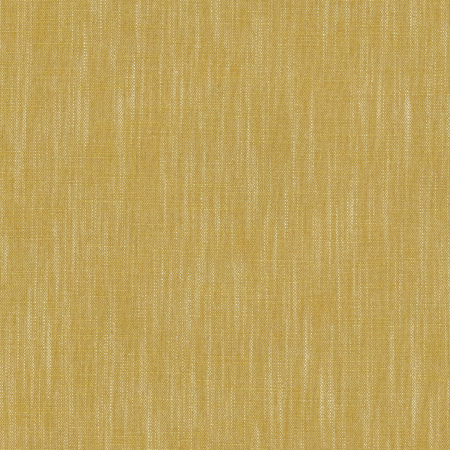 Butterscotch-gold plain woven fabric with fine pale slubs and speckled texture