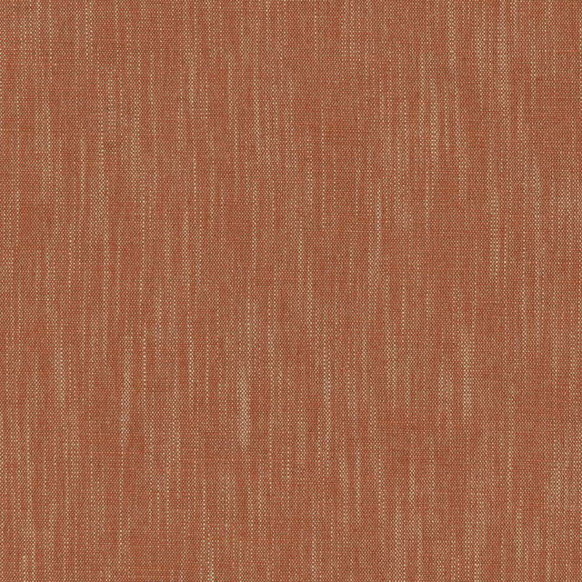 Warm terracotta plain weave fabric with subtle vertical slubs and heathered texture