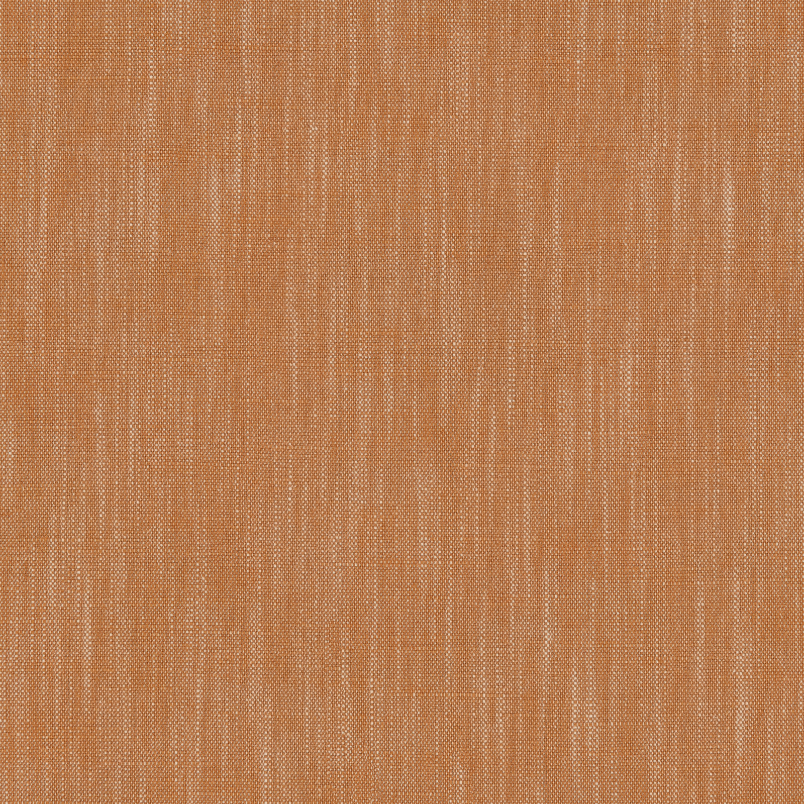 Warm coral terracotta plain weave fabric with fine vertical slubs and linen-like texture