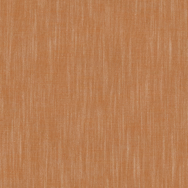Warm coral terracotta plain weave fabric with fine vertical slubs and linen-like texture