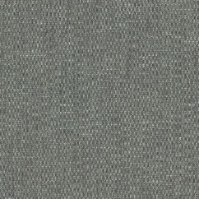 Muted denim blue plain-woven fabric with a fine textured surface