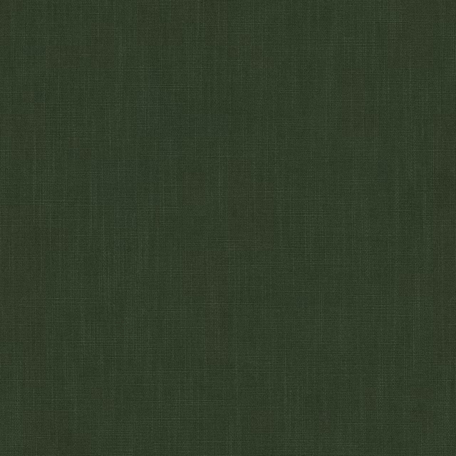 Deep olive green plain woven fabric swatch with a fine matte texture