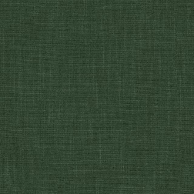 Deep forest green plain woven fabric swatch with fine natural texture