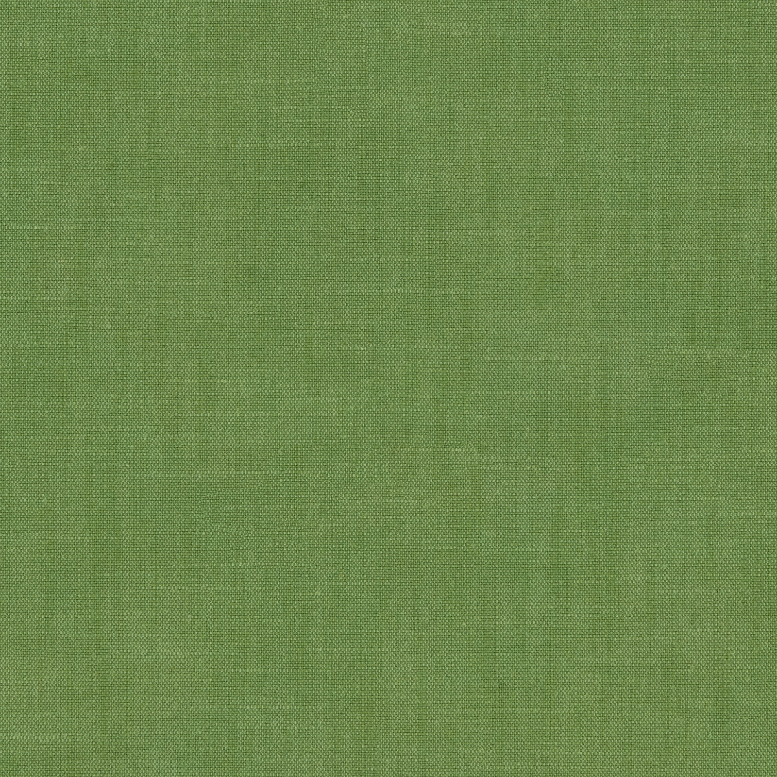 Bright grass-green plain woven fabric with a fine textured surface