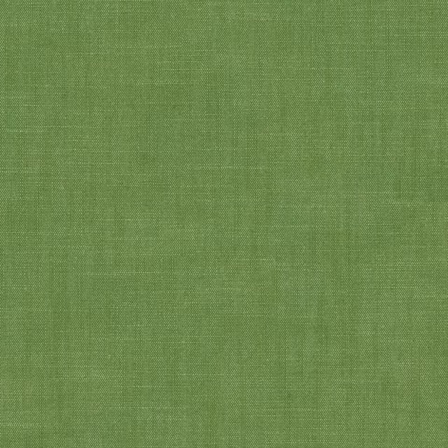 Bright grass-green plain woven fabric with a fine textured surface