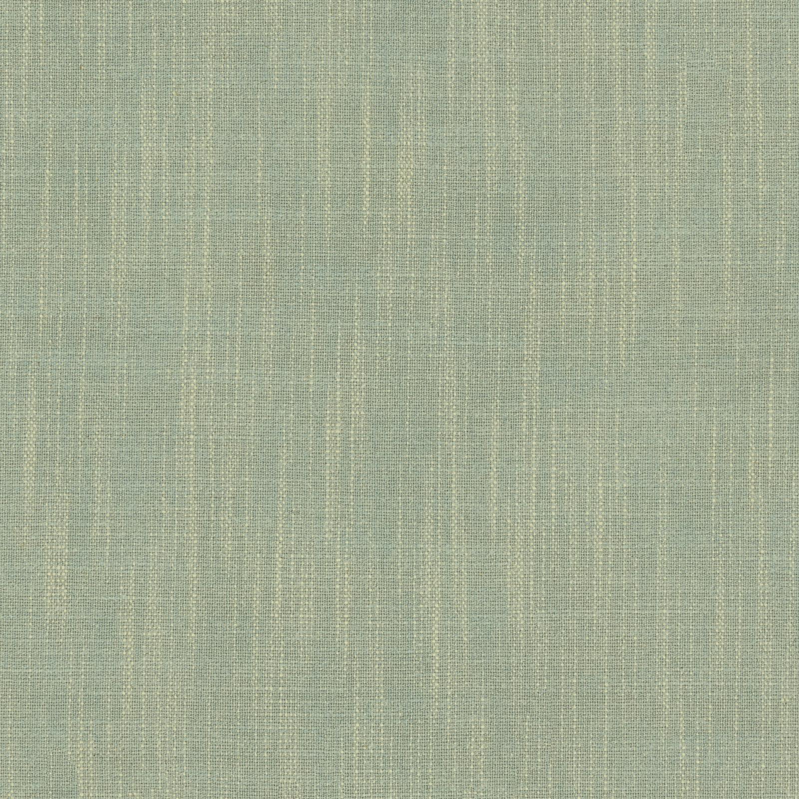 Soft sage blue-green plain woven fabric with fine vertical striations and a dry textured surface