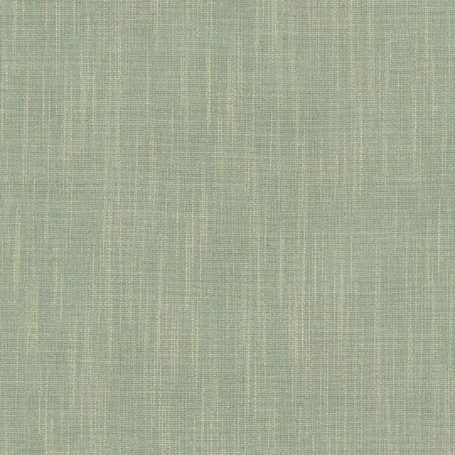Soft sage blue-green plain woven fabric with fine vertical striations and a dry textured surface