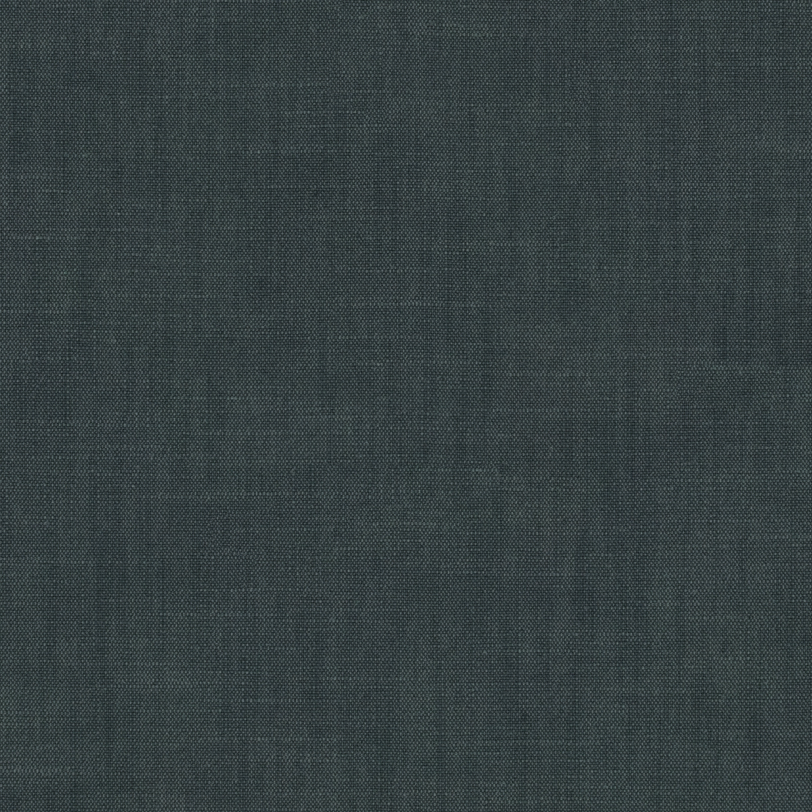 Deep muted navy plain woven fabric swatch with a soft textured surface