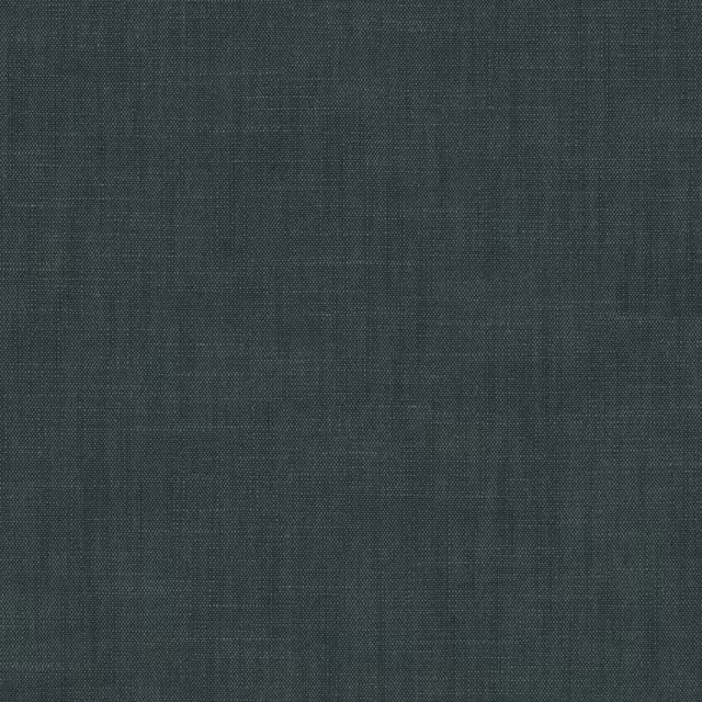 Deep muted navy plain woven fabric swatch with a soft textured surface