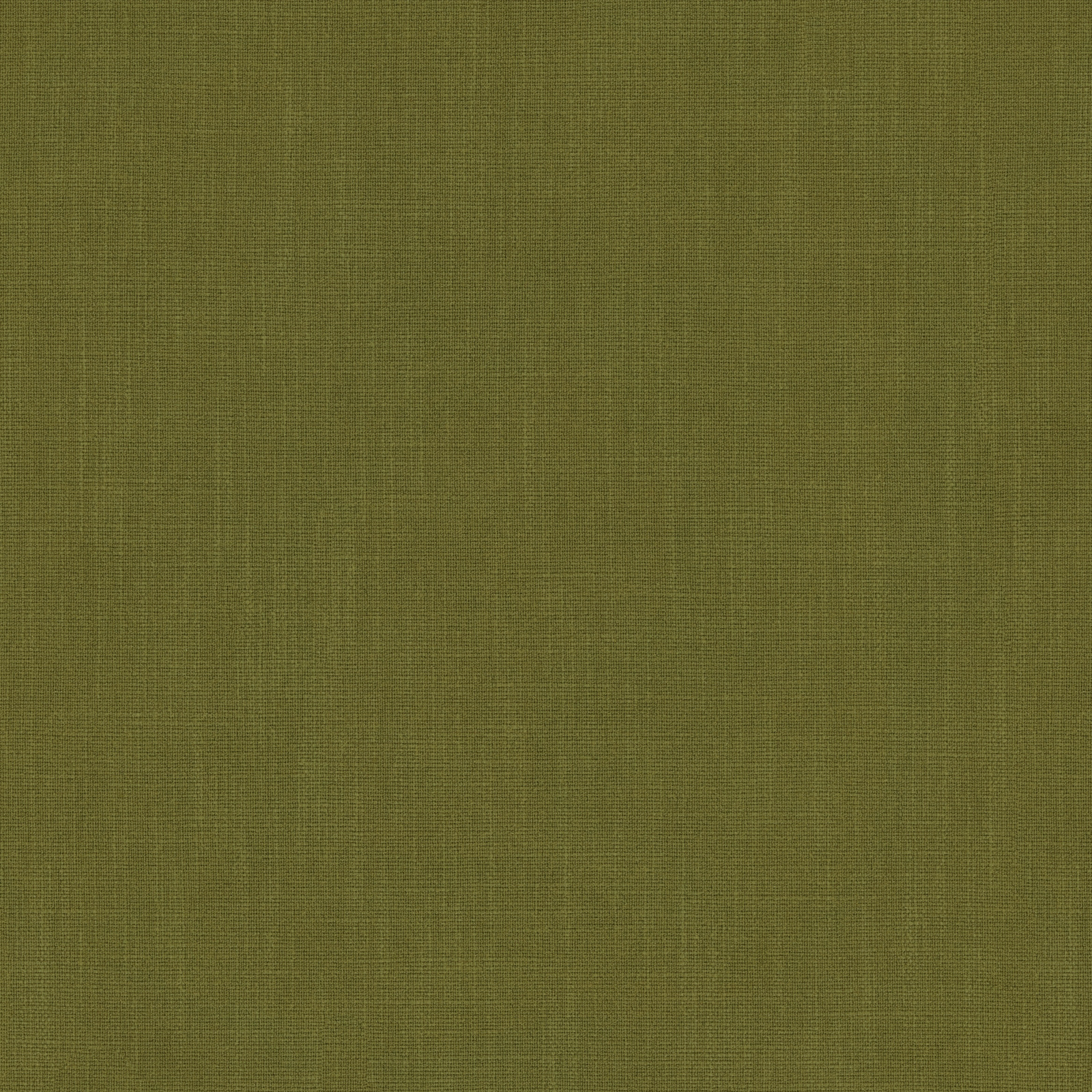 Muted olive plain weave fabric with a subtle linen-like texture