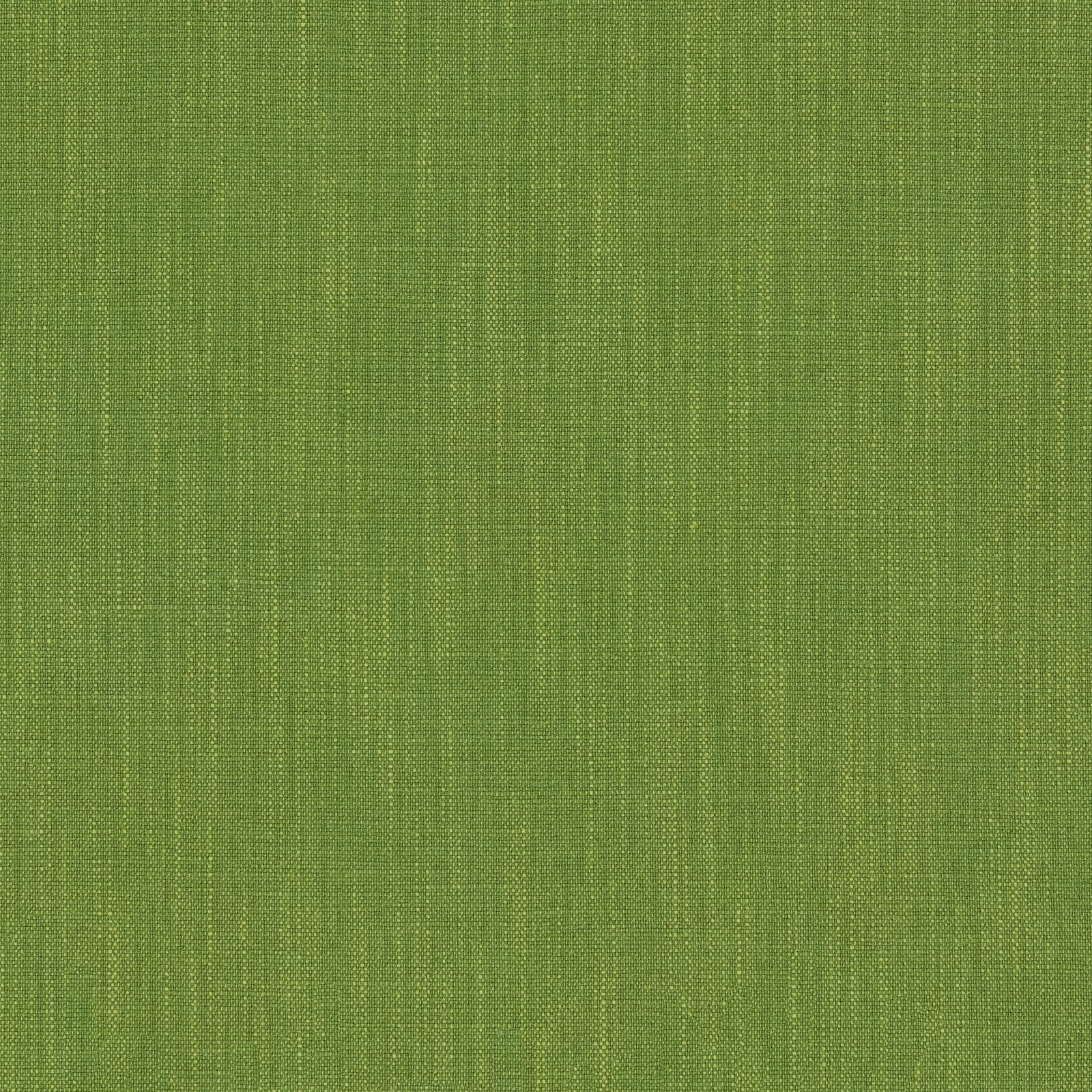 Bright peridot green plain woven fabric with subtle vertical slubbing