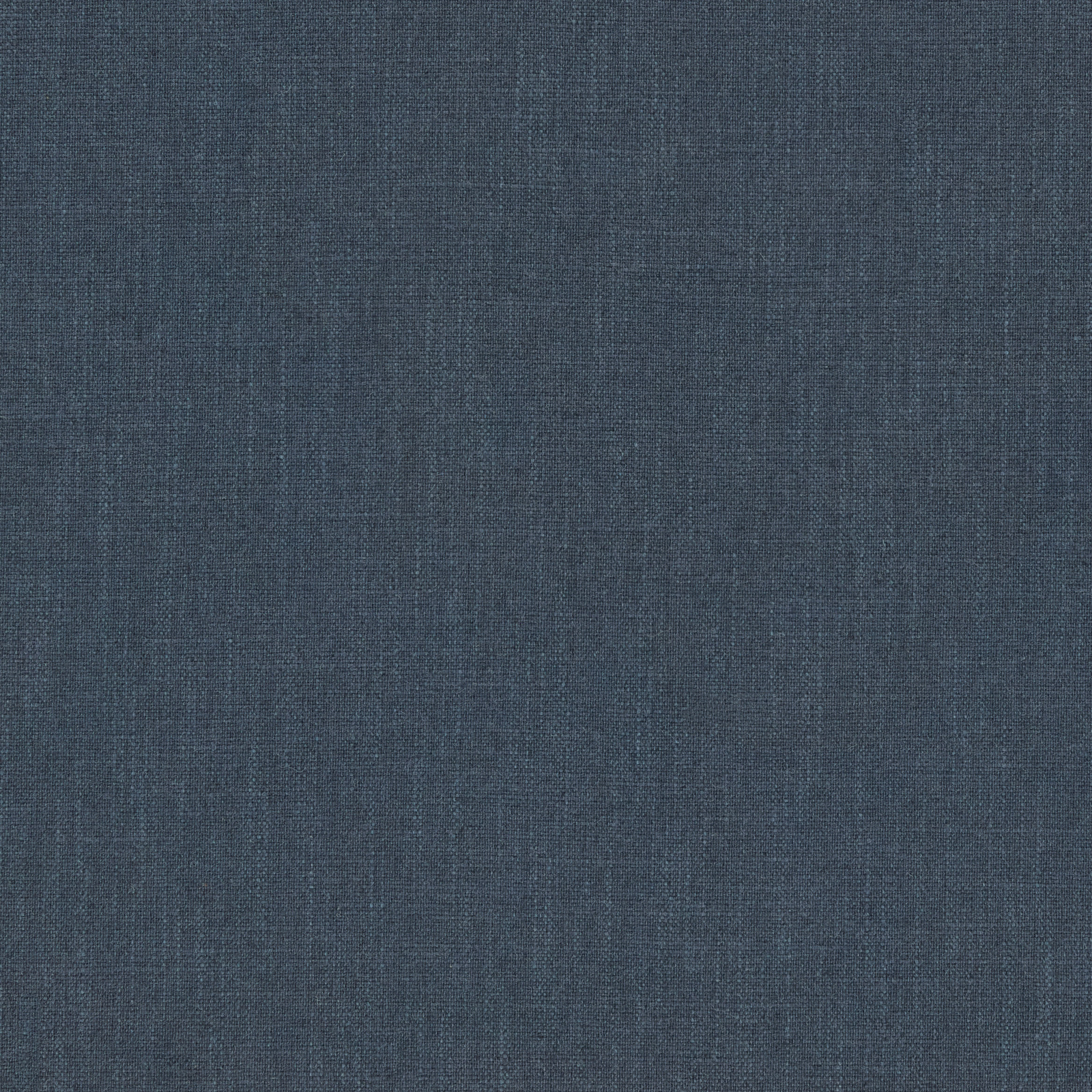 Deep blue plain woven fabric swatch with subtle textured crosshatch