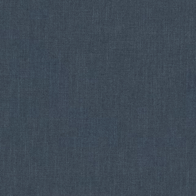 Deep blue plain woven fabric swatch with subtle textured crosshatch