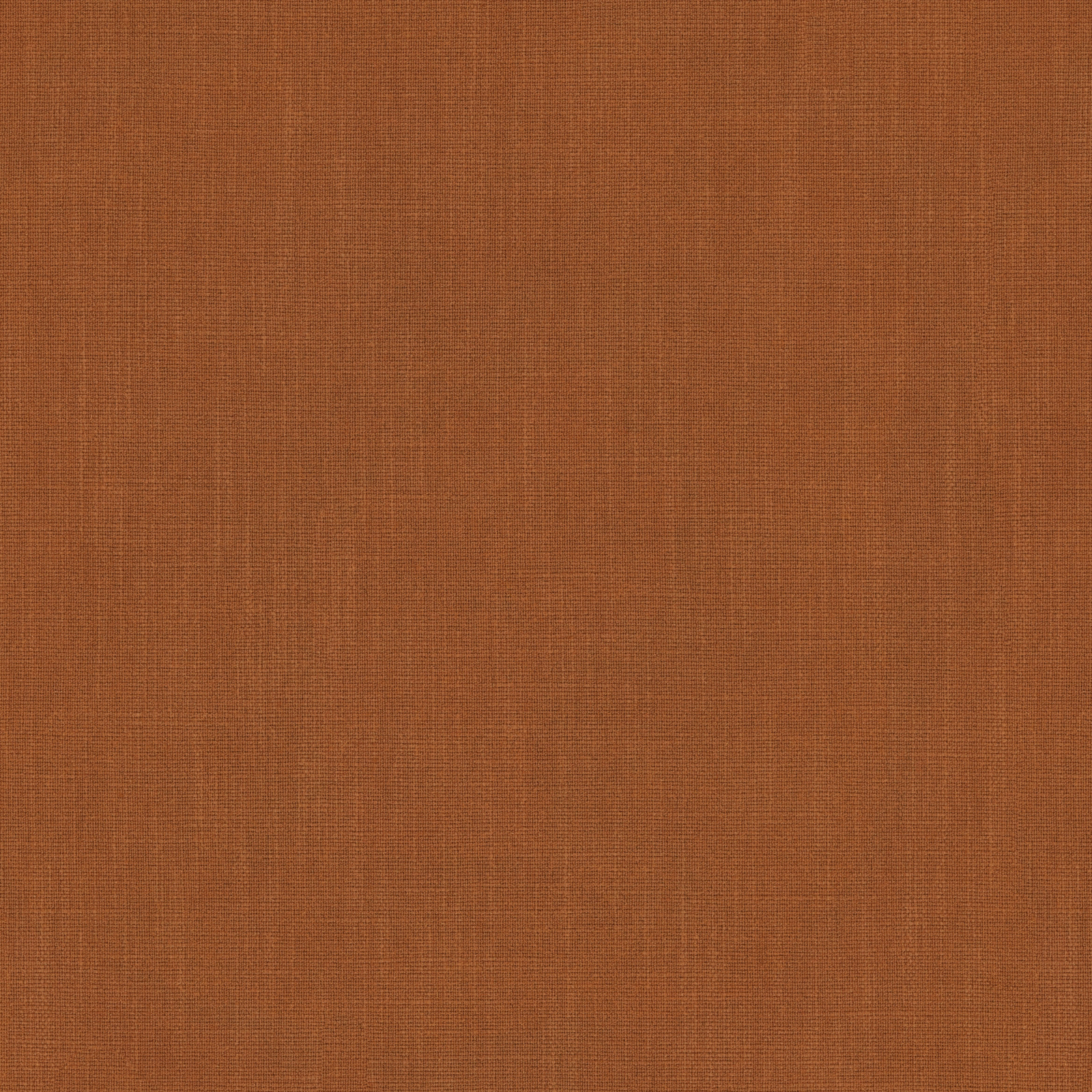 Plain rust terracotta fabric swatch with fine woven texture