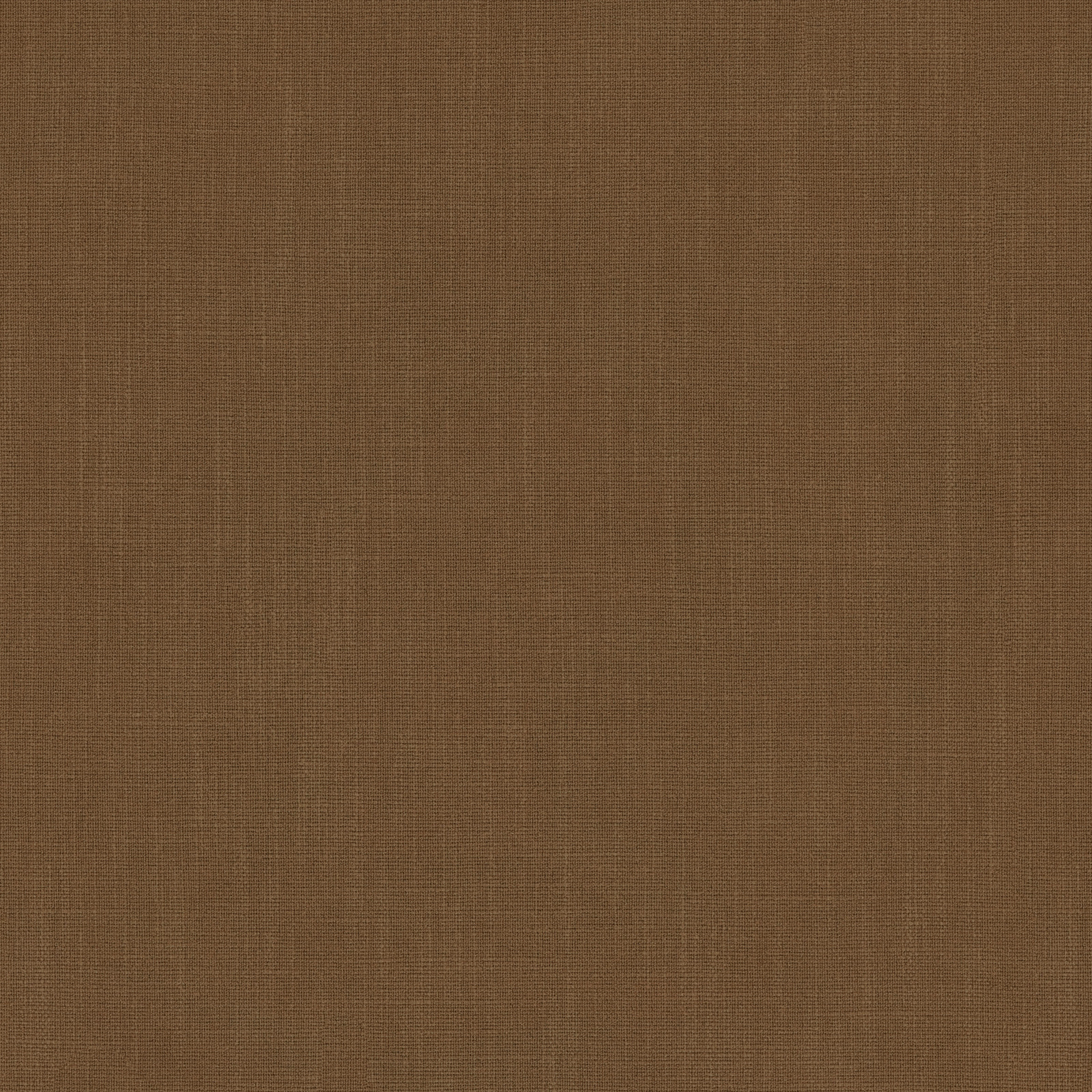 Plain warm sepia brown woven fabric swatch with fine texture