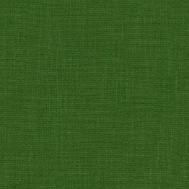 Vibrant shamrock green plain woven fabric with a subtle linen texture