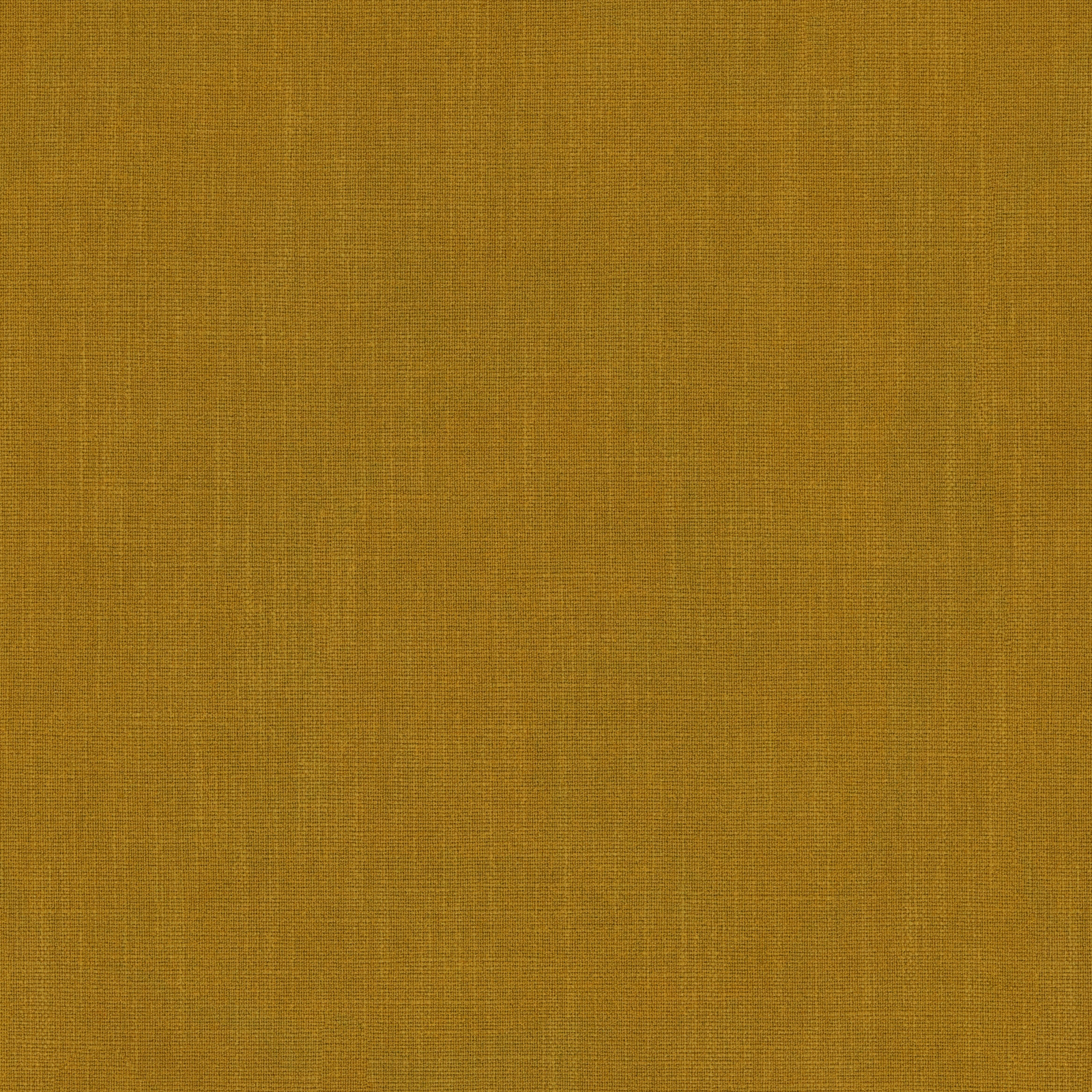 Mustard gold plain woven fabric with fine linen-like texture
