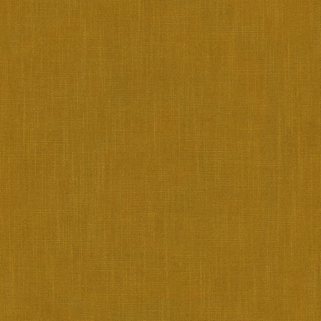 Mustard gold plain woven fabric with fine linen-like texture
