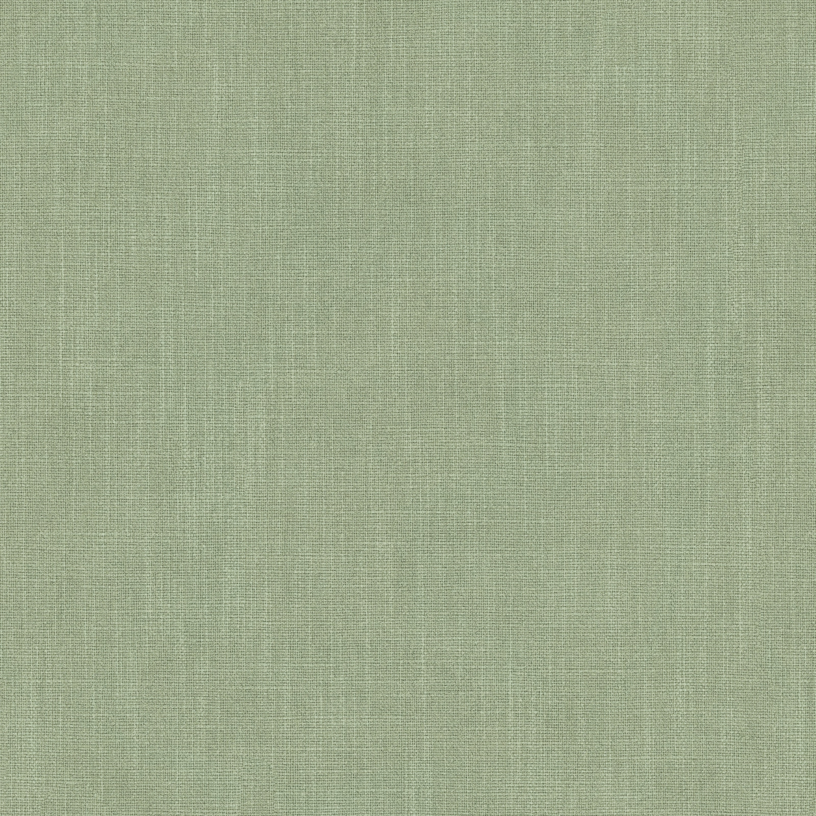 Soft sage green plain-woven fabric with a fine linen-like texture