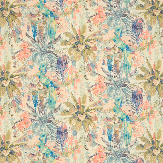 Rainforest Rabble Sherbet fabric