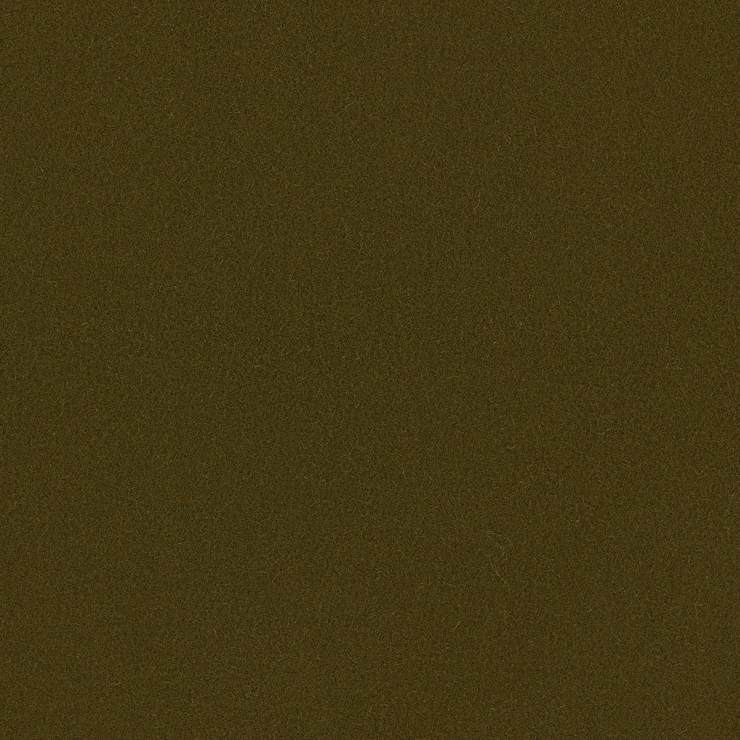 Deep olive-green plain wool weave with a softly flecked, low-sheen surface