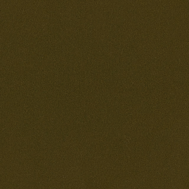 Deep olive-green plain wool weave with a softly flecked, low-sheen surface