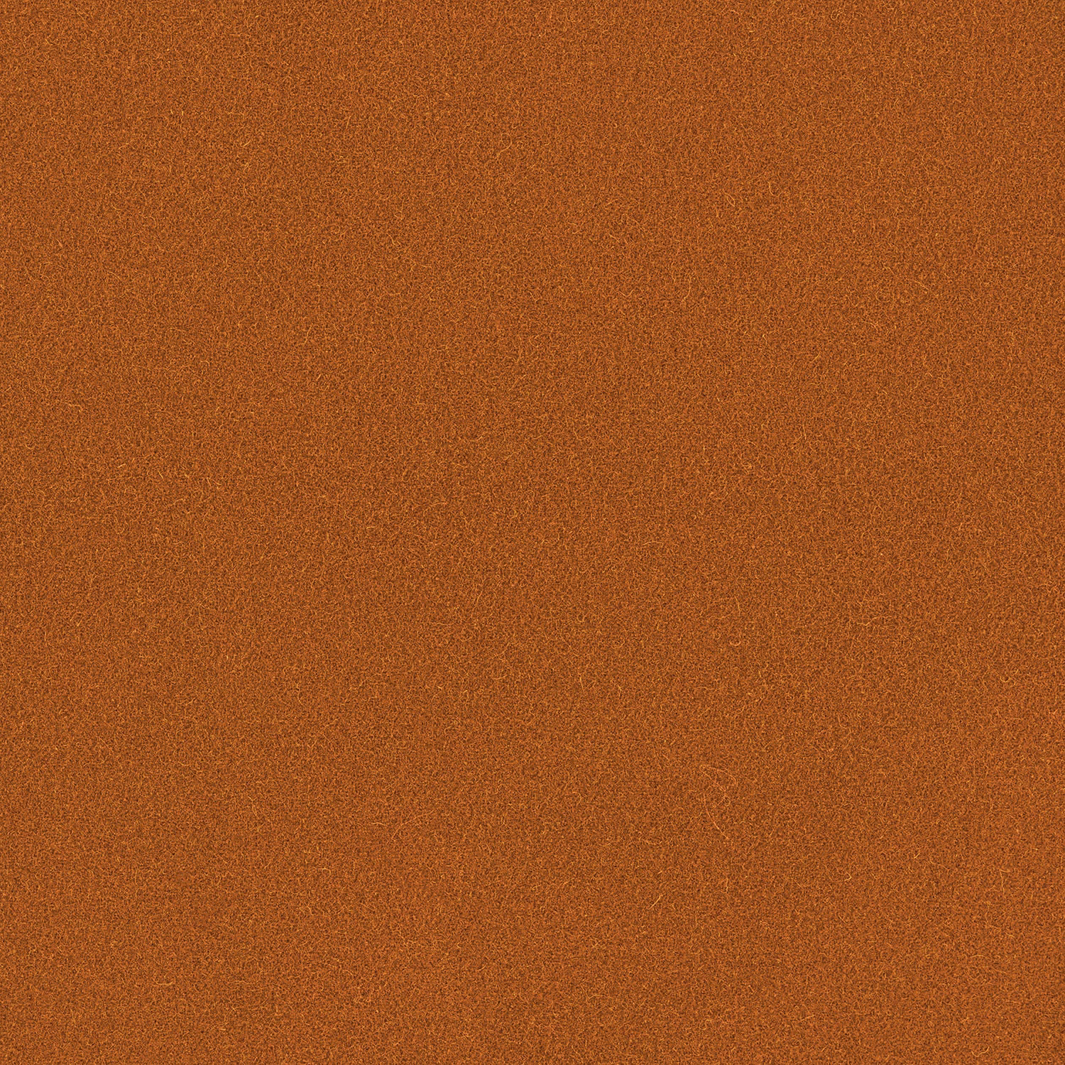 Close-up of warm sienna terracotta wool with a fine subtly mottled plain weave