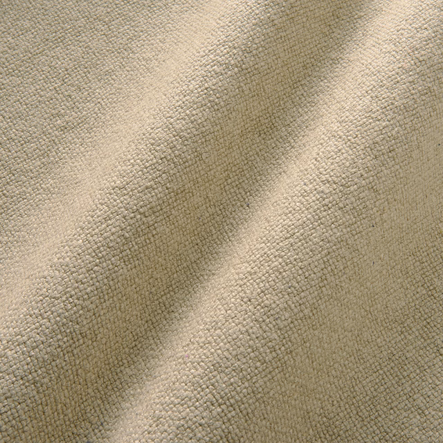 Close-up of Lucca Putty’s warm taupe nubby woven linen texture